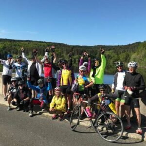 séjour vélo Haut Lignon mai 2021 - photo de groupe