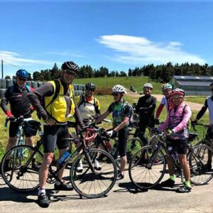 séjour vélo Haut Lignon mai 2021 - photo de groupe