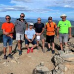 photo de groupe au sommet du Mont Gerbier de Joncs