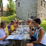 pause picnic à Sainte Eulalie - séjour vélo Genêts