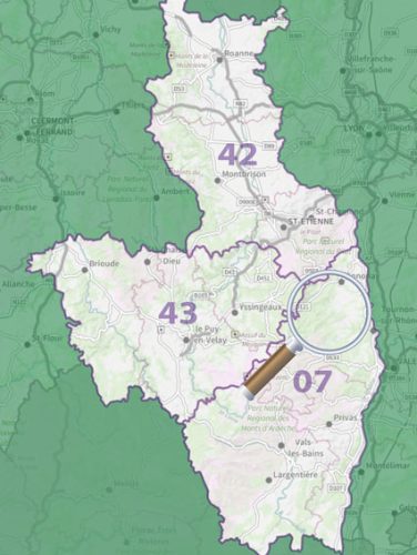 carte de localisation - séjour vélo San Farcio